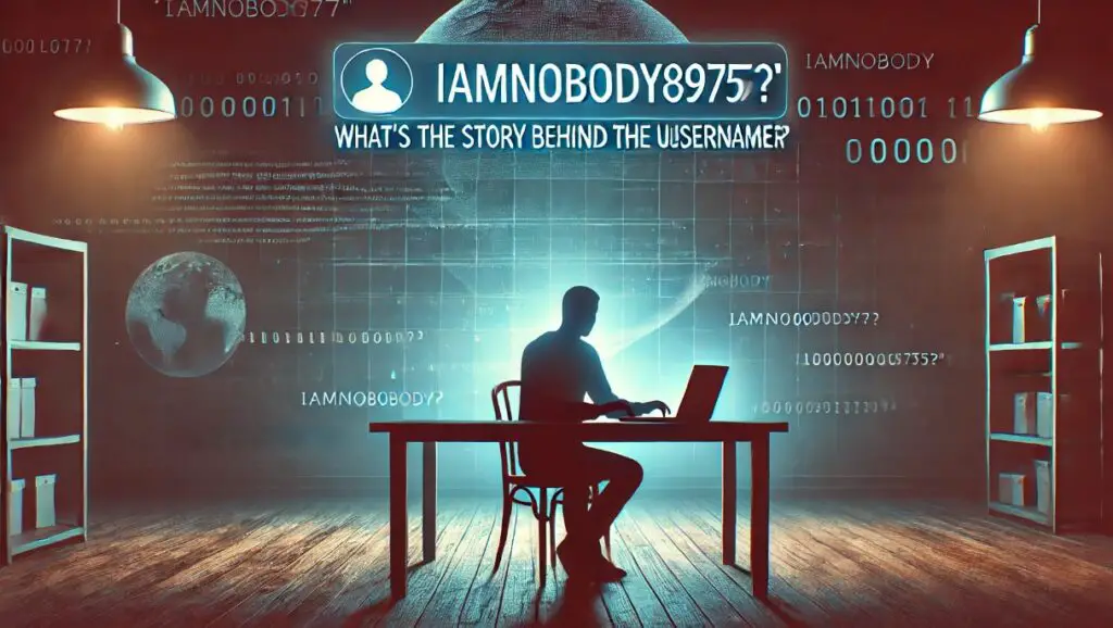 Story Behind the Username 'Iamnobody89757'